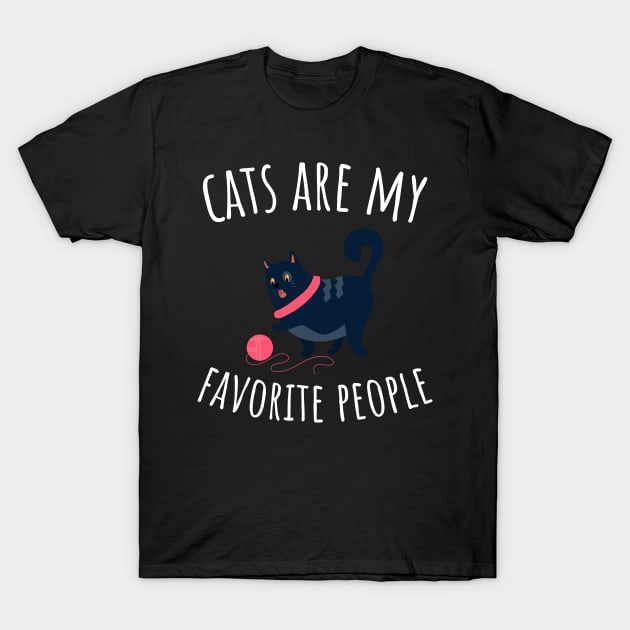 Cats are my favorite people T-Shirt by juinwonderland 41
